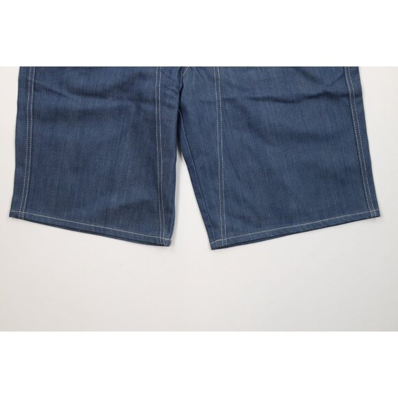 Deadstock Vintage 90s Marithe Francois Girbaud Mens 32 Baggy Denim Jean Shorts - Picture 4 of 16
